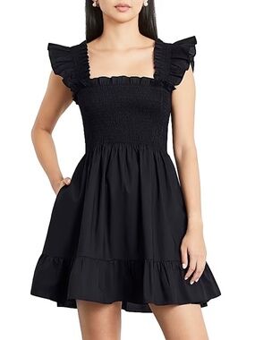 Hill House Black Poplin Elizabeth Nap Dress - Size S